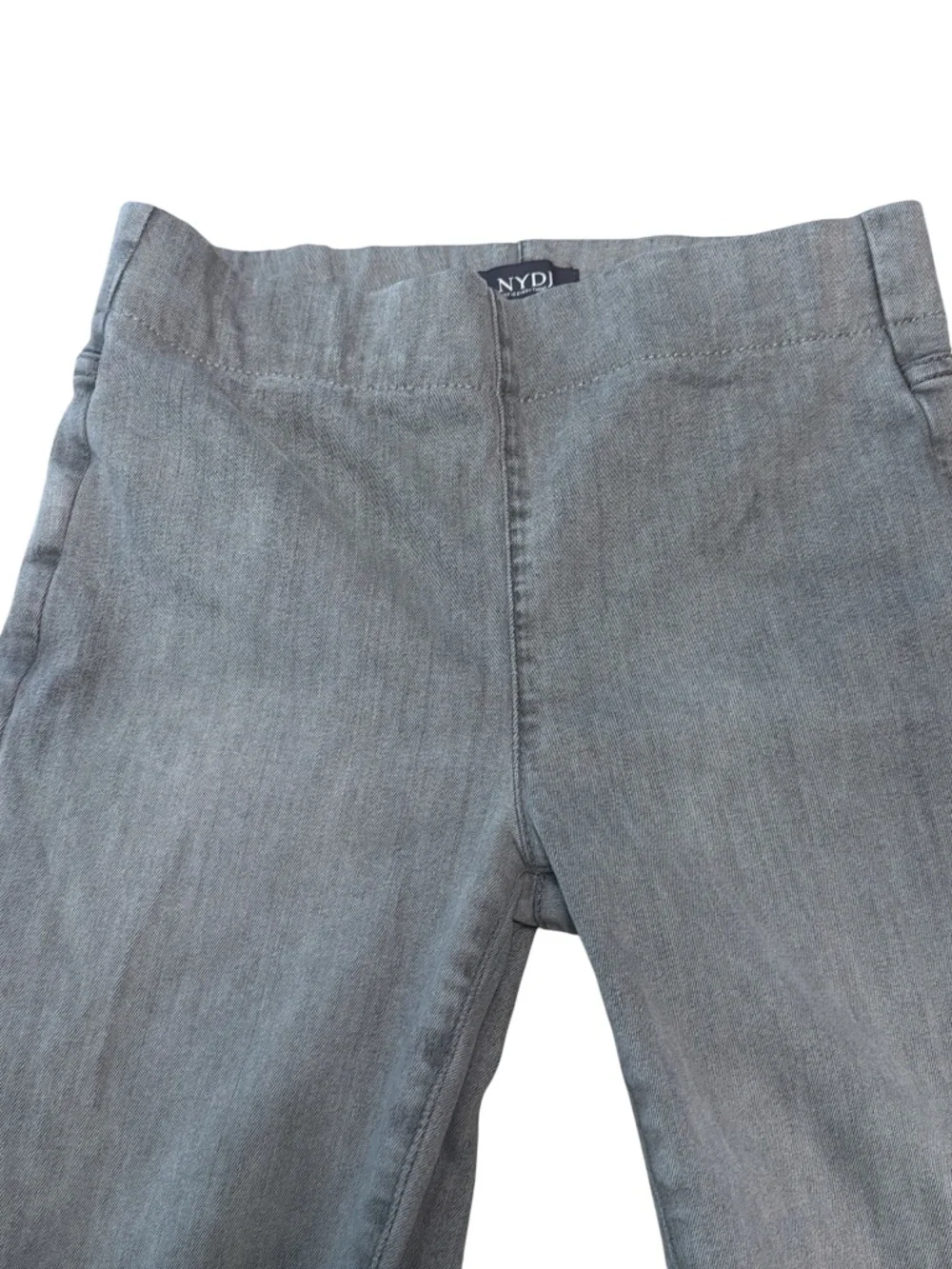 NYDJ Gray Pull On Bootcut Jeans Stretch Boho Y2K Comfy Chic